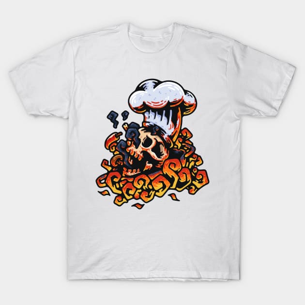 Burned Chef T-Shirt by andhiika